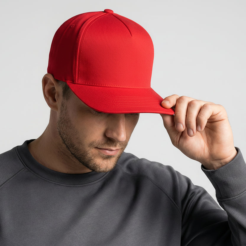 Casquette structurée rouge classique