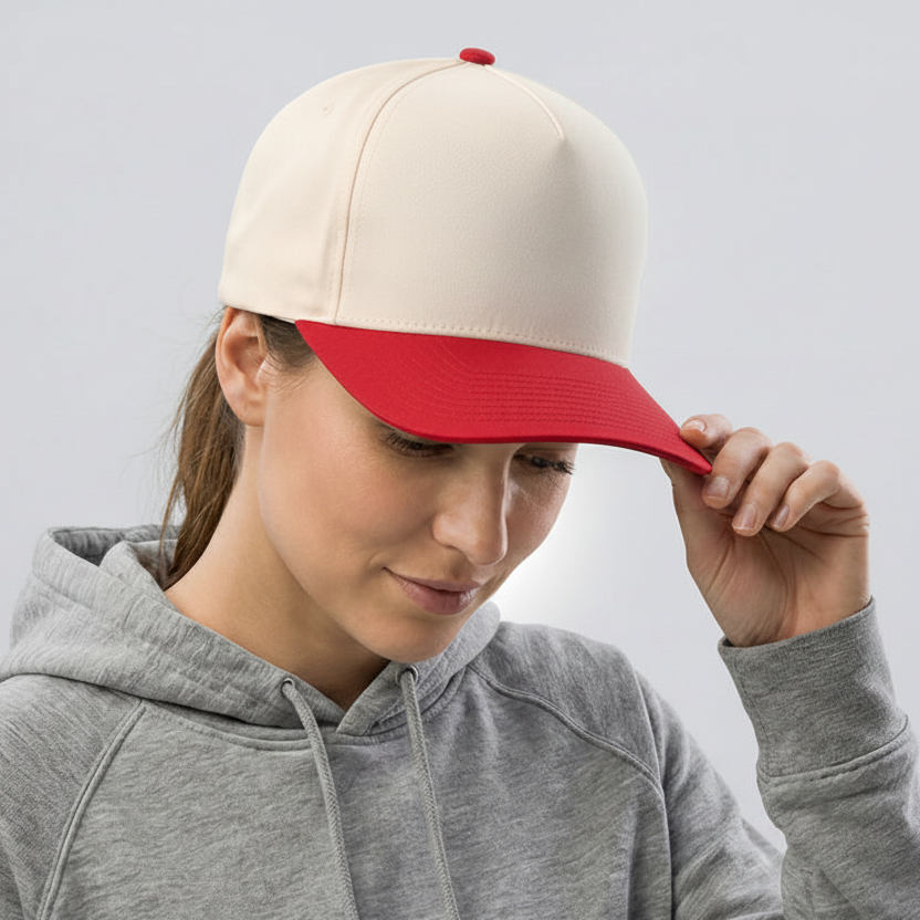 Off White-Red Performance Baseball Cap
