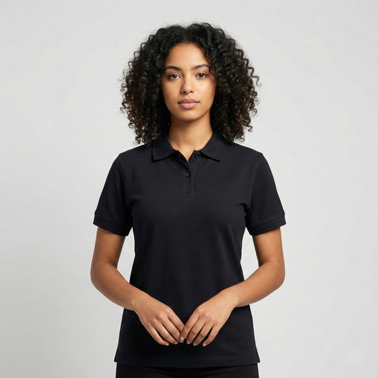 Black Classic Polo Top