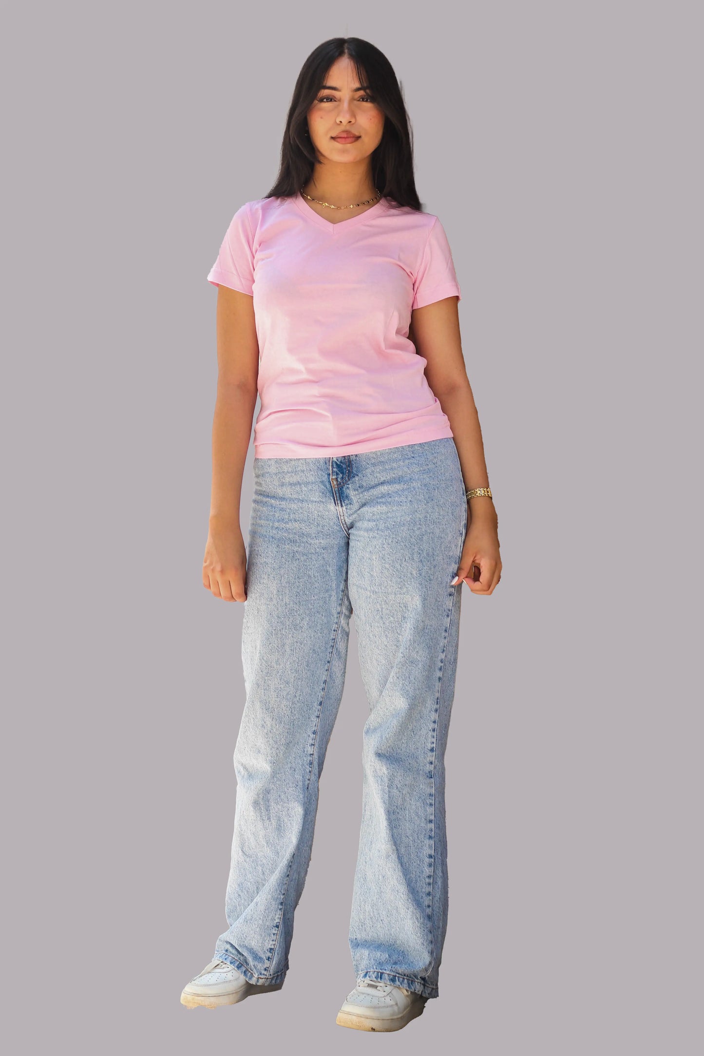 Women v-neck t-shirt