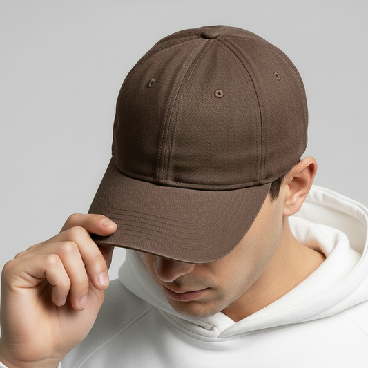 Brown Low Profile Baseball Cap