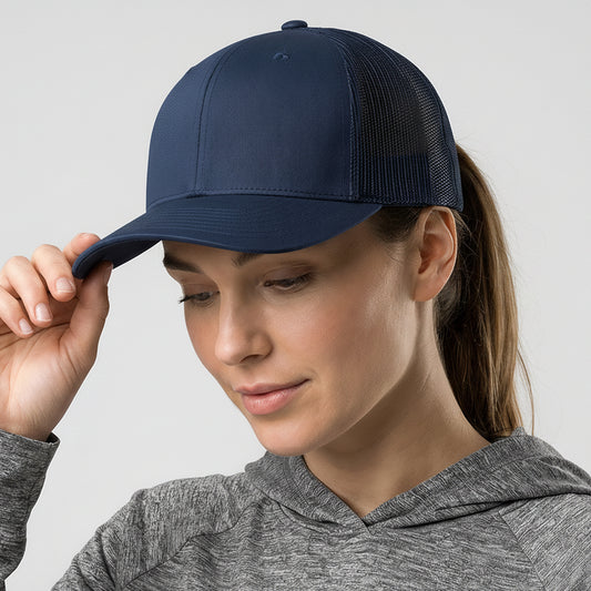Navy Classic 6 Panel Mesh Back