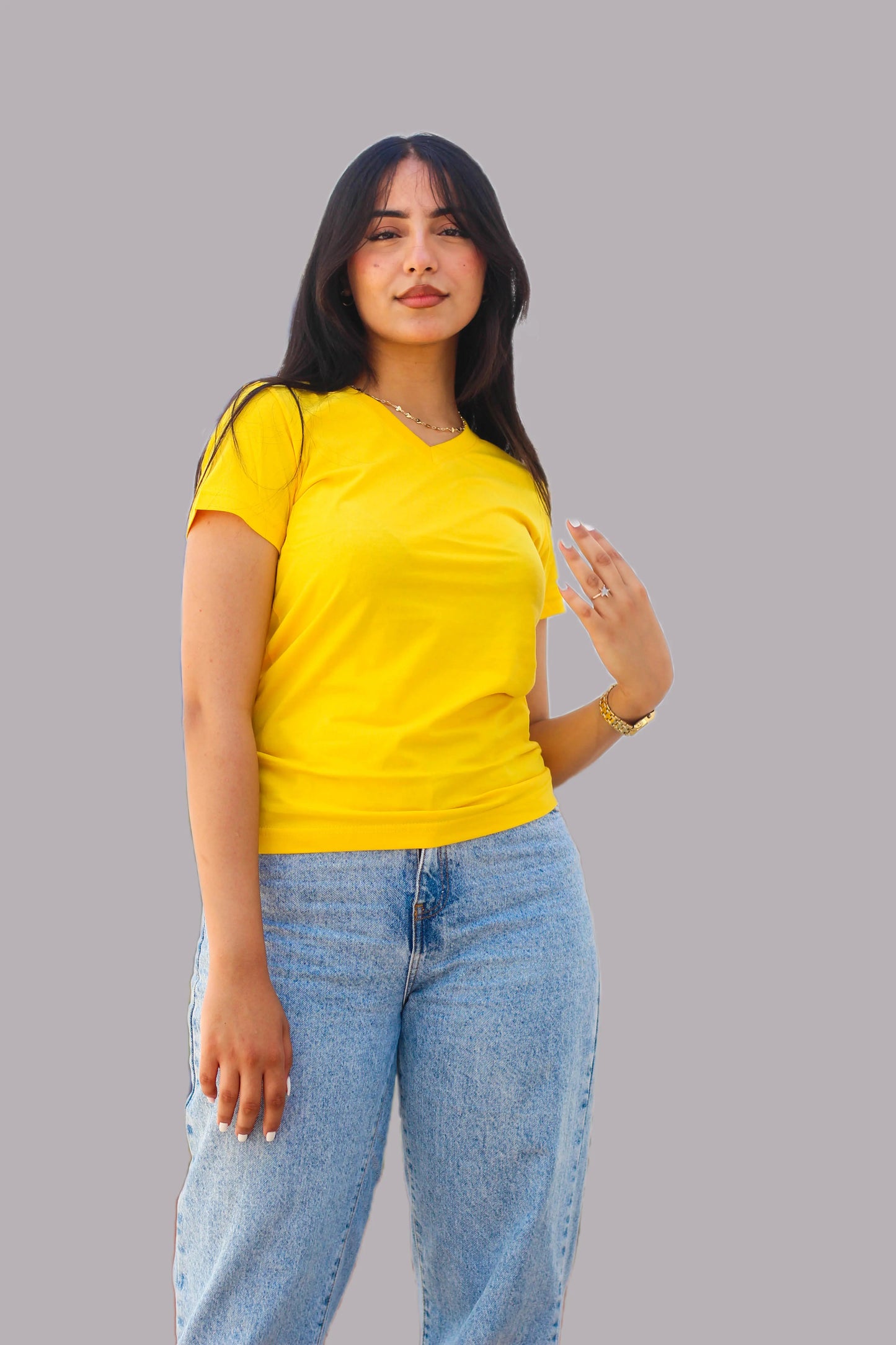 Women v-neck t-shirt