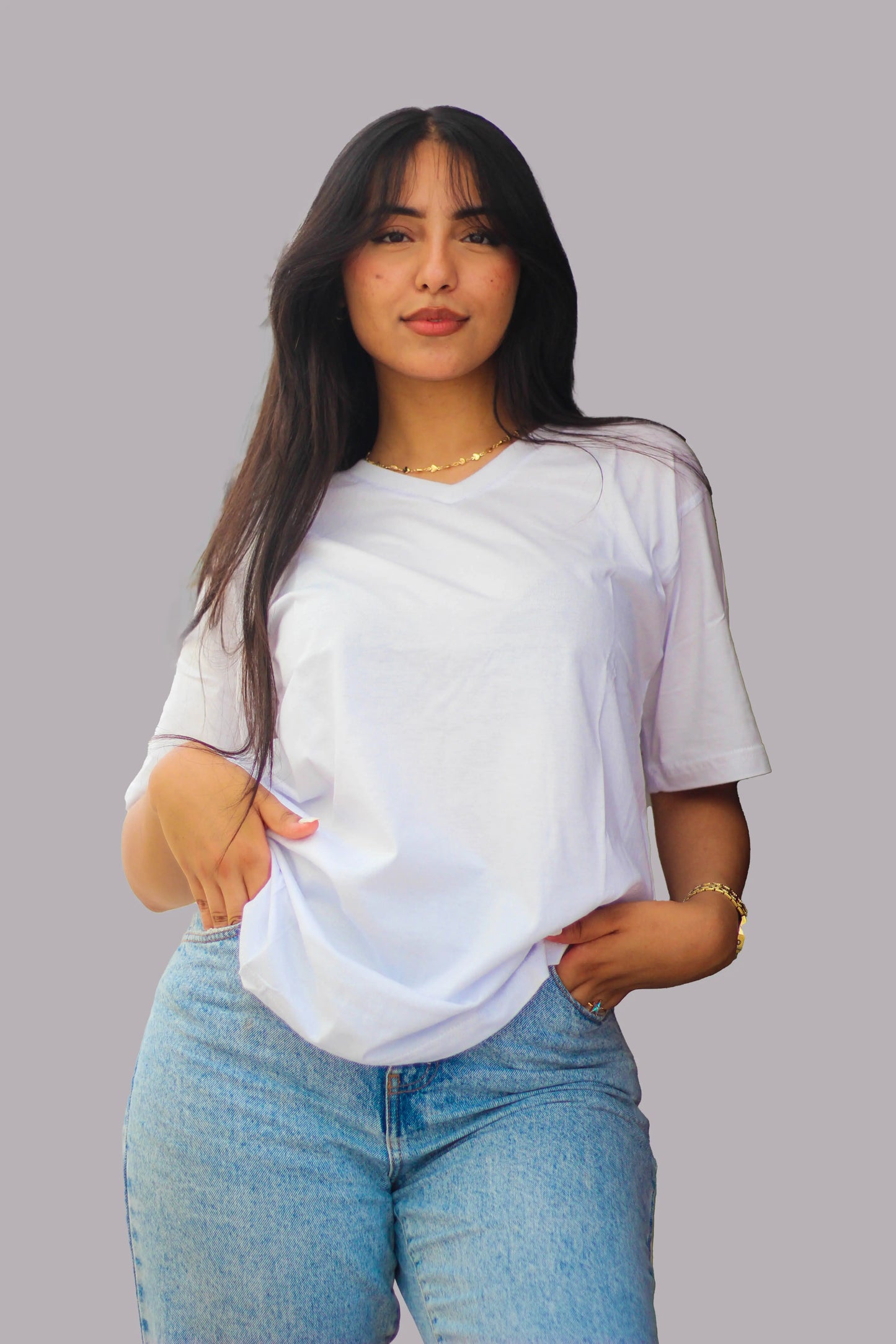 Women v-neck t-shirt