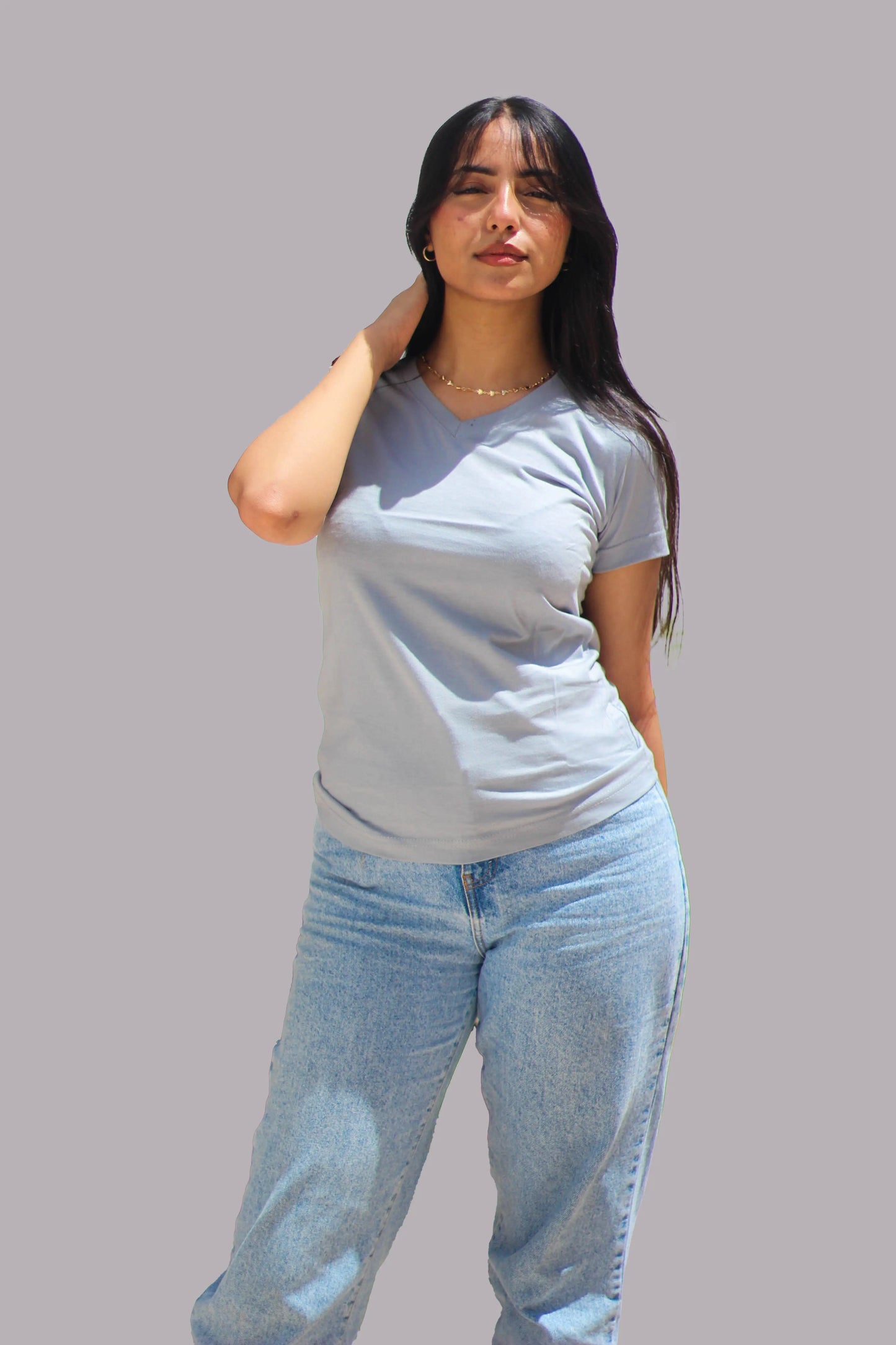 Women v-neck t-shirt