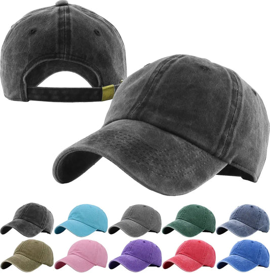 PIGMENT WASHED COTTON BASEBALL CAP`