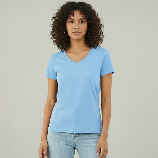 Women Classic V-Neck T-Shirt