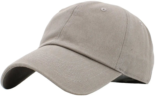 Light Grey Low Profile Baseball Cap