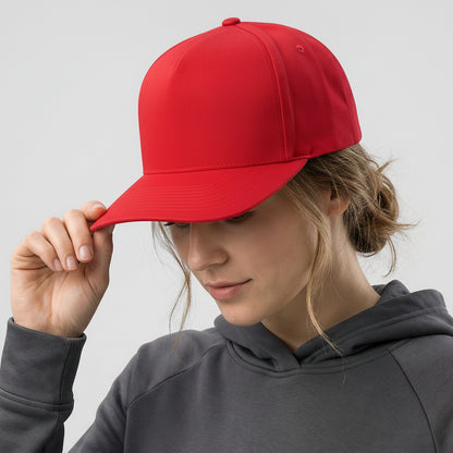 Classic Red Structured Cap