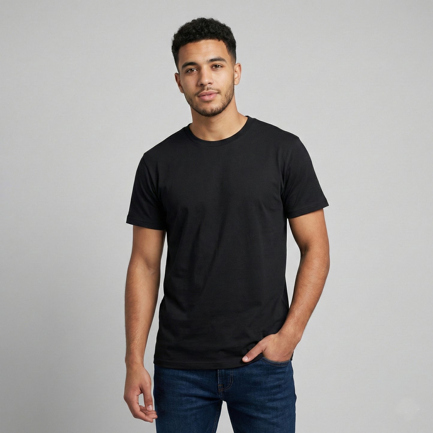 Black Classic Cotton T-Shirt