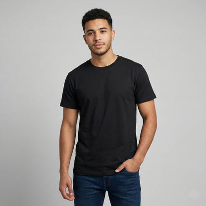 Black Classic Cotton T-Shirt