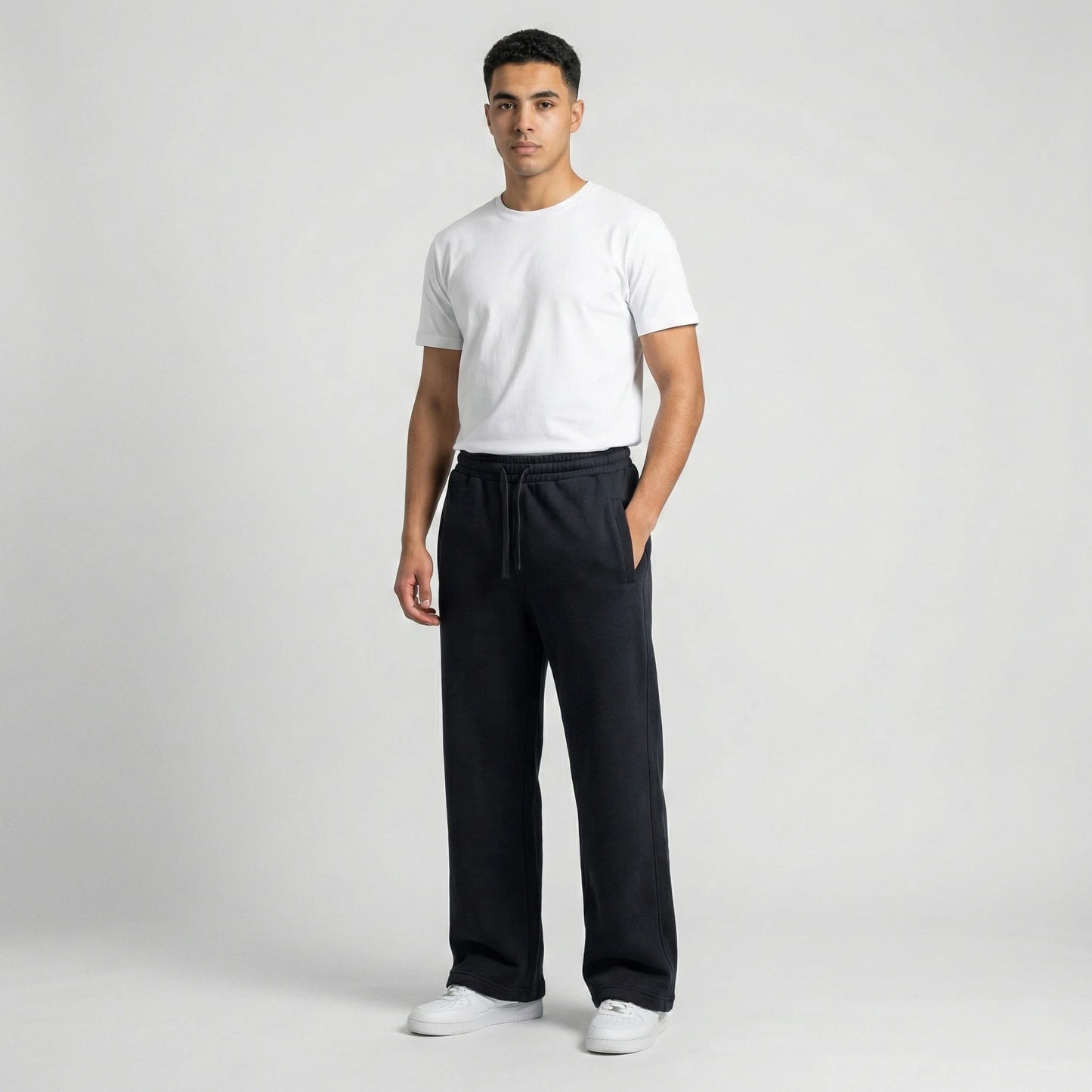 Black Hoodie and Oversized Pants Bundle