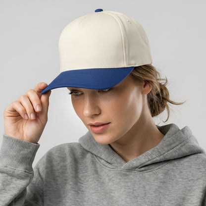 Off White-Navy Performance Baseball Cap