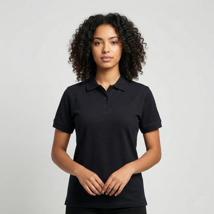 Black Classic Polo Top