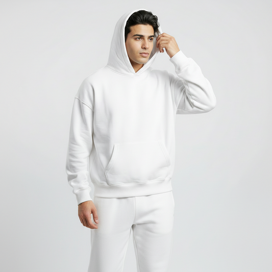 White Essential Pullover Hoodie