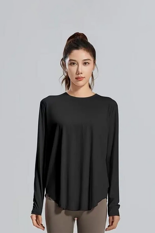 T-shirt de sport respirant pour femme, haut confortable pour activités sportives