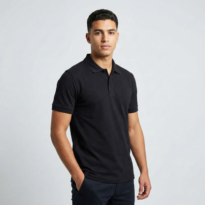 Black Classic Polo Top