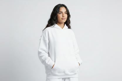 White Essential Pullover Hoodie