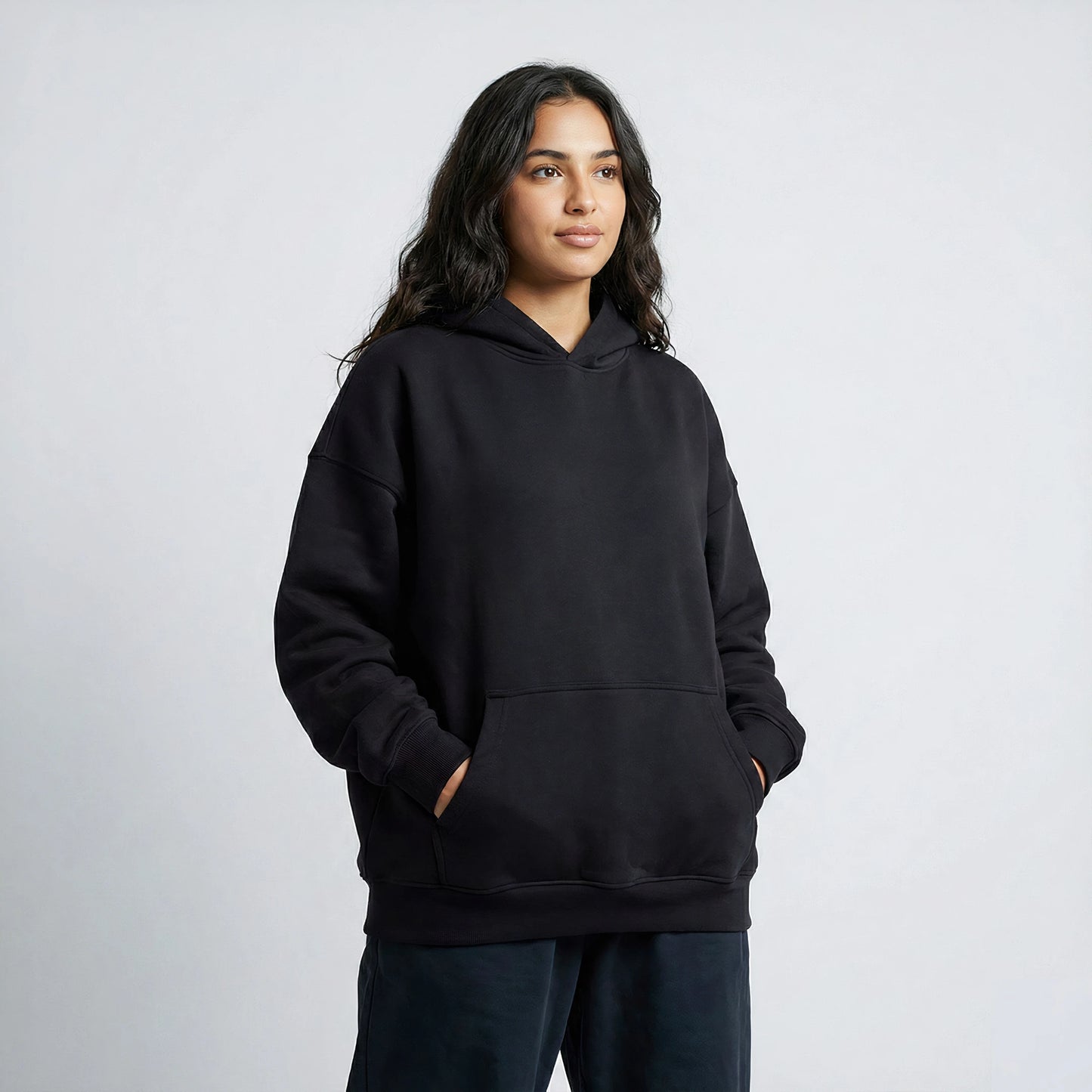Black Hoodie and Oversized Pants Bundle