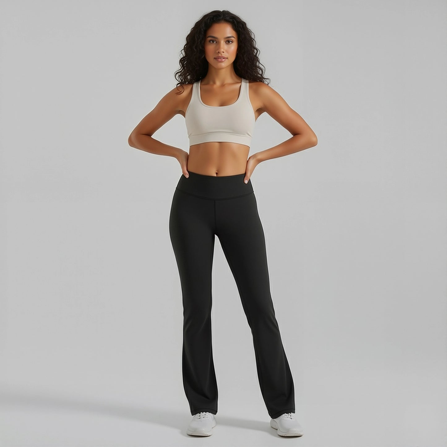 High-Waist Flared Active Pants
