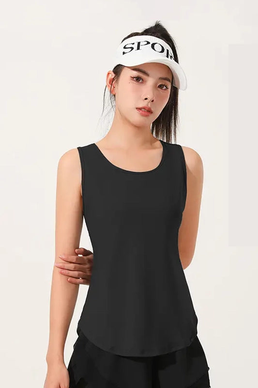 T-shirt de Sport Respirant pour Femme Noir