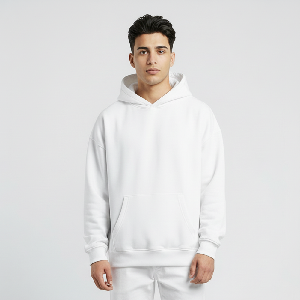 White Essential Pullover Hoodie