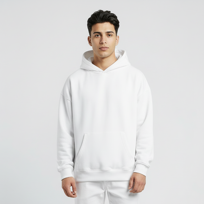 White Essential Pullover Hoodie