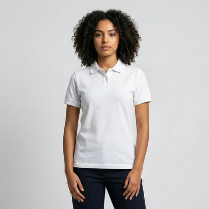 White Classic Polo Top