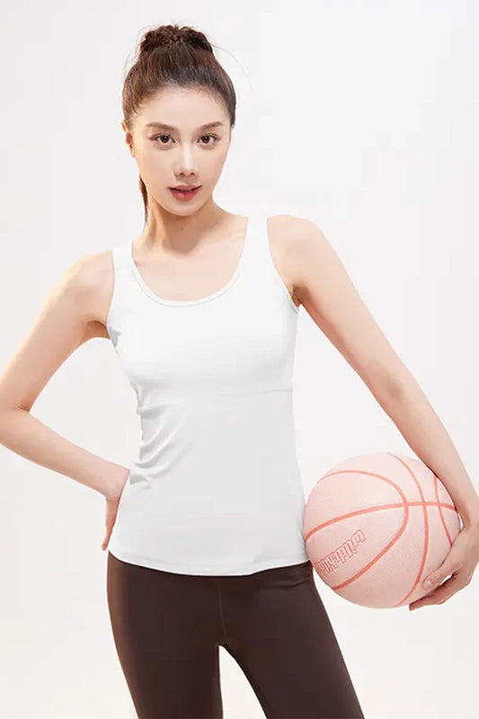 T-shirt de Sport Respirant pour Femme Blanc