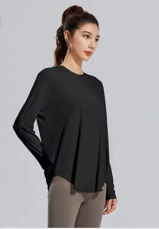 T-shirt de sport respirant pour femme, haut confortable pour activités sportives