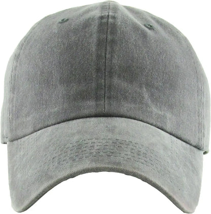 Casquette performante délavée anthracite clair