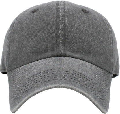 Casquette performante délavée anthracite clair
