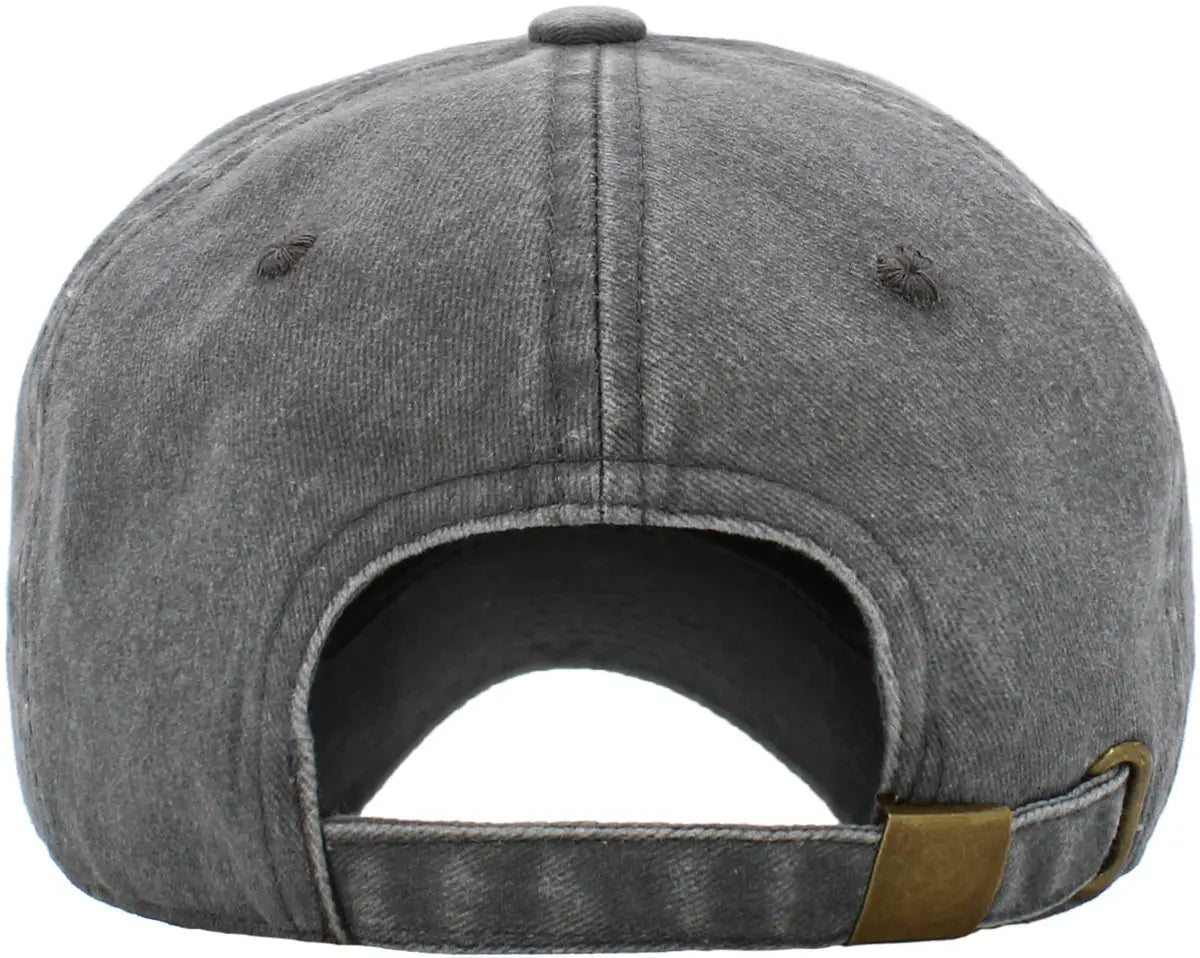 PIGMENT WASHED COTTON BASEBALL CAP`