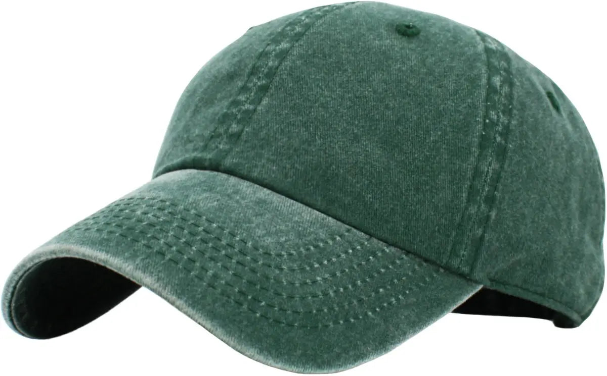 PIGMENT WASHED COTTON BASEBALL CAP`