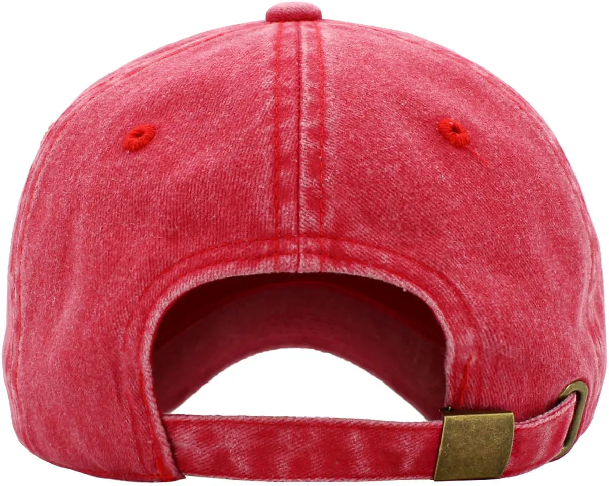 PIGMENT WASHED COTTON BASEBALL CAP`