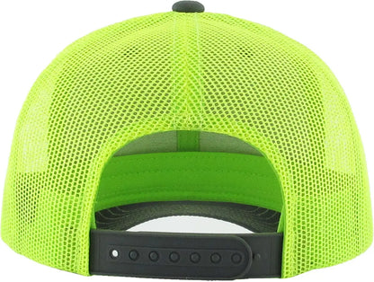 Grey-Neon Green Mesh Performance Cap