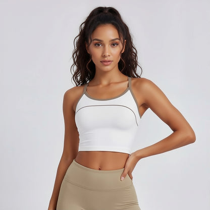 Contrast Trim Active Top