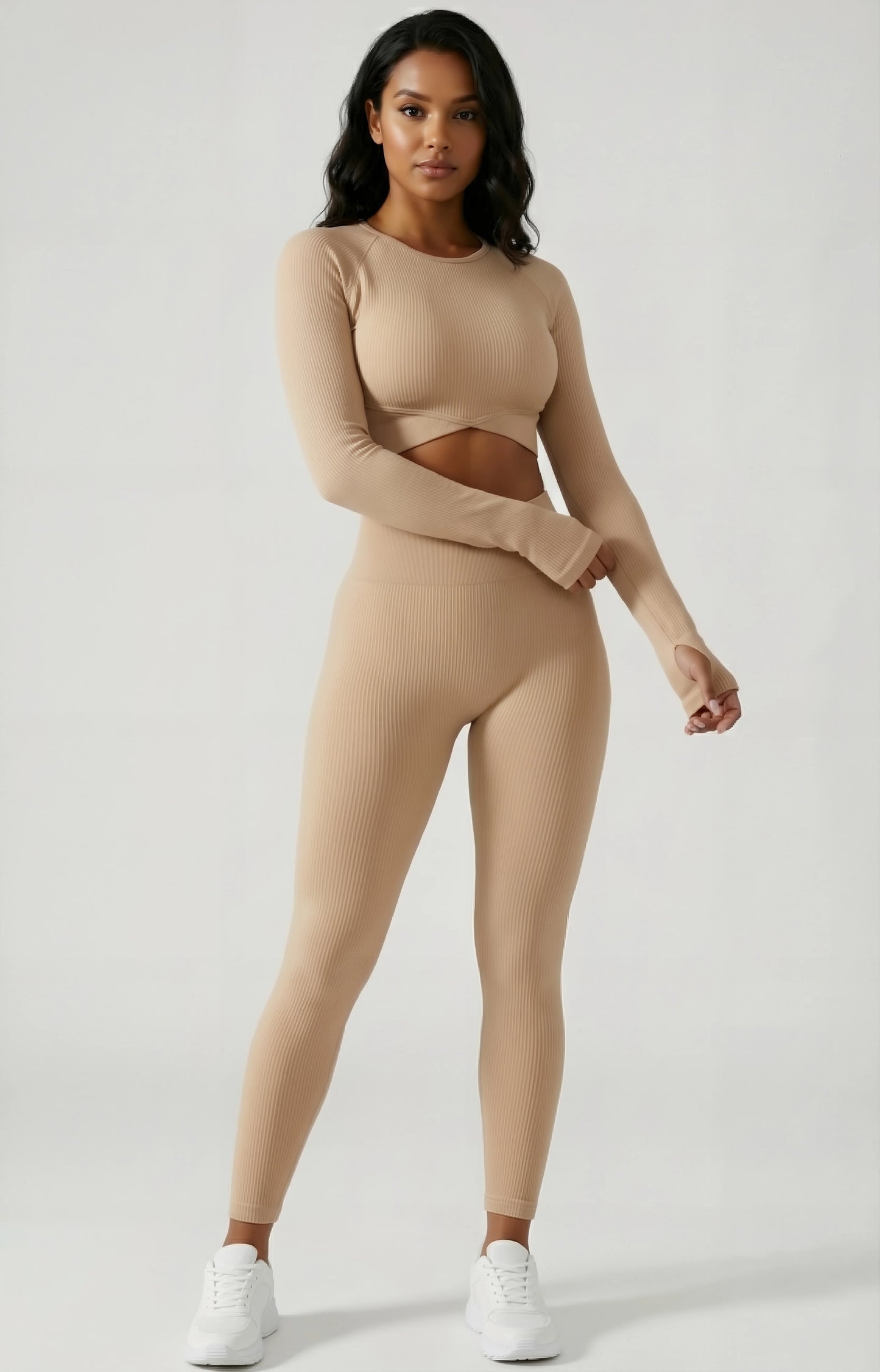 Ribbed Long Sleeve Active Set